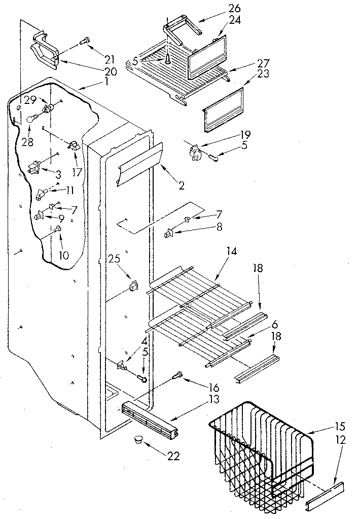 Freezer liner
