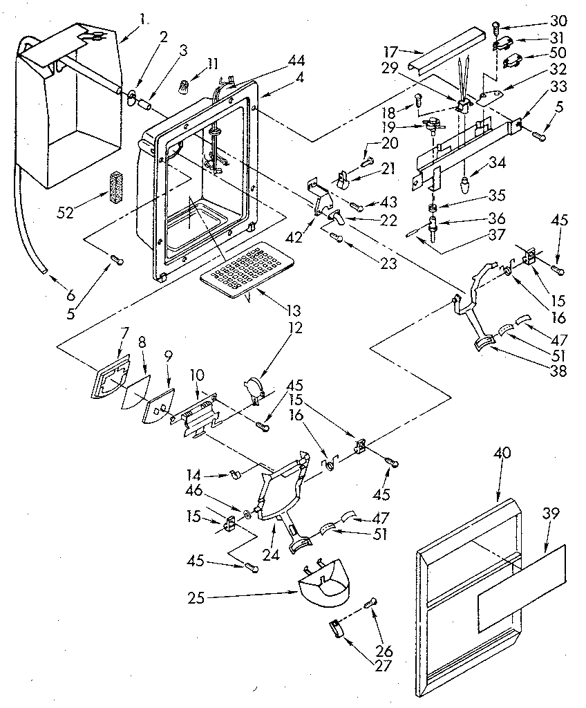 Dispenser front