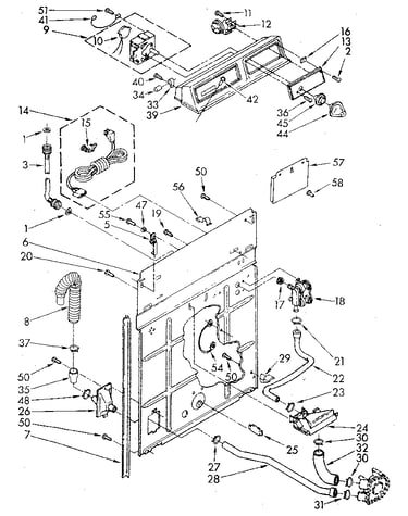 Console and rear panel