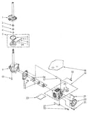 Brake, clutch, gearcase, motor and pump