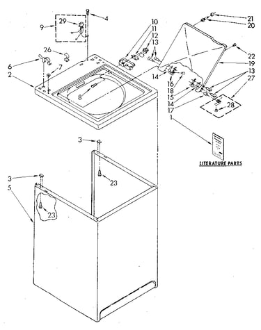 Top and cabinet