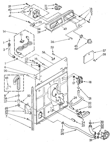Console and rear panel