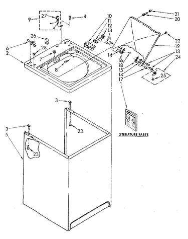 Top and cabinet