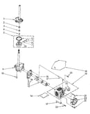 Brake, clutch, gearcase, motor and pump