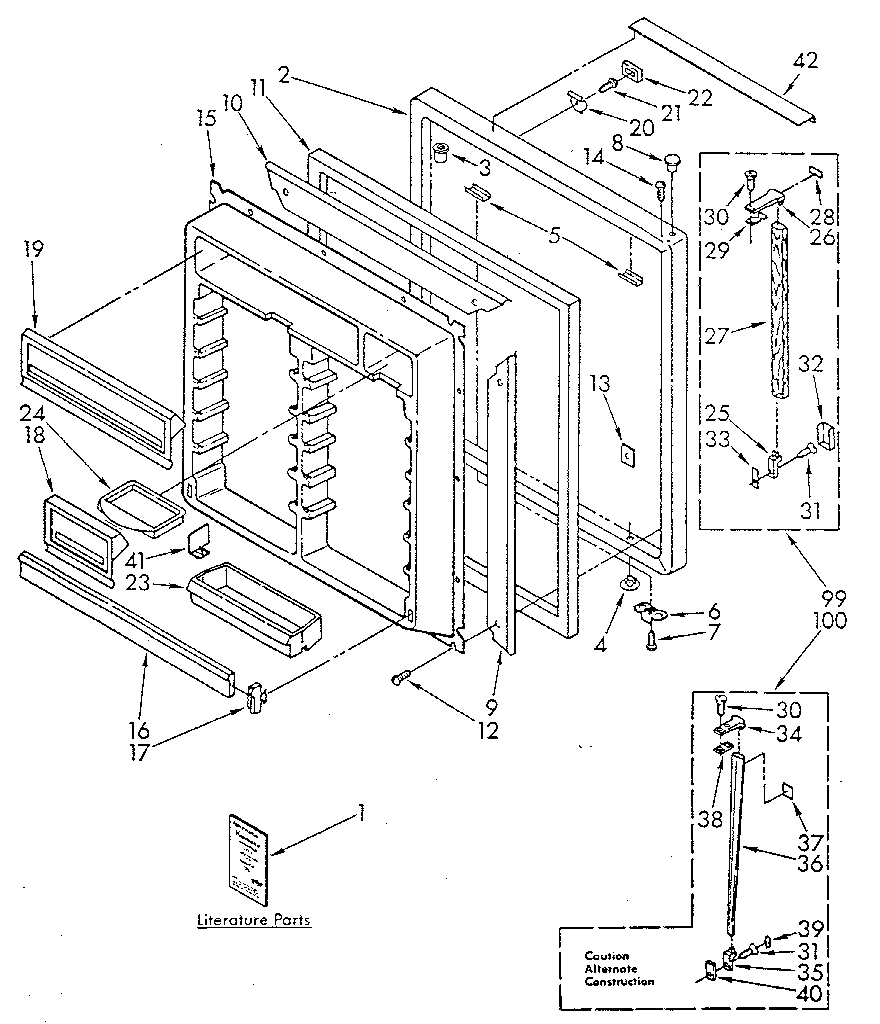Refrigerator door
