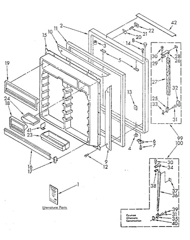 Refrigerator door