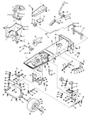 Frame, lift and steering assembly
