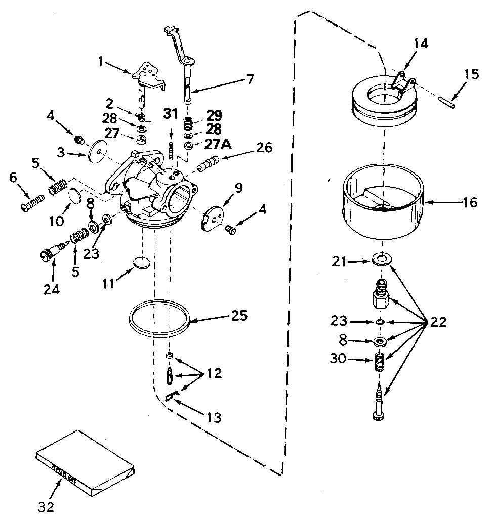 Carburetor no. 632230