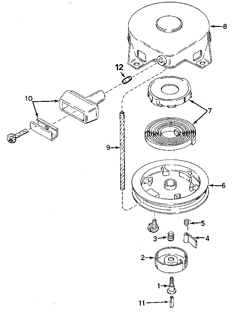 Rewind starter no. 590420a