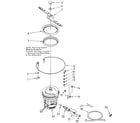 Kenmore 6651669580 heater, pump and lower sprayarm diagram