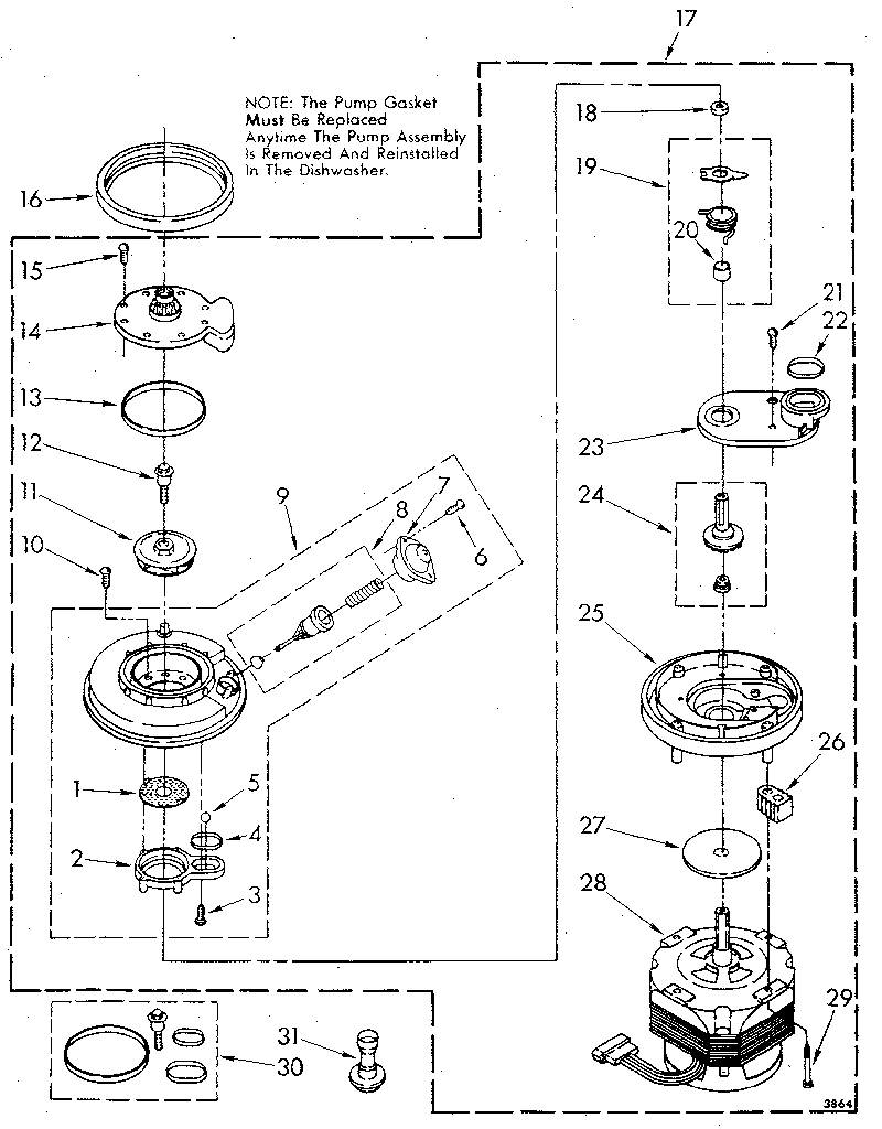 Pump and motor