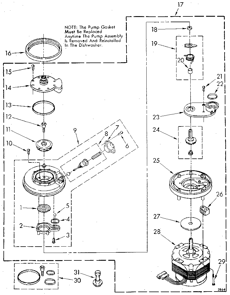Pump and motor
