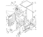 Sears 11089675710 dryer cabinet and motor diagram