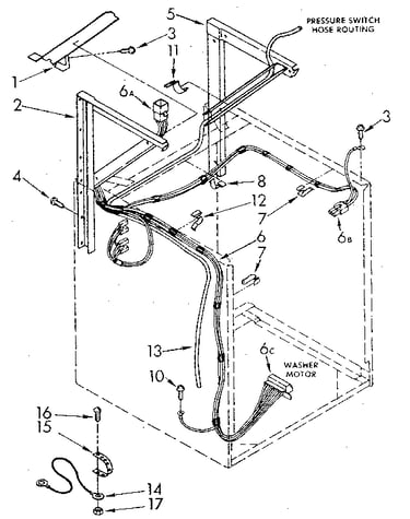 Dryer supports and washer cabinet harness