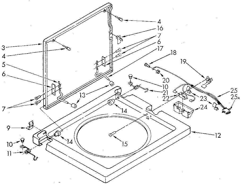 WASHER TOP AND LID