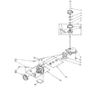 Sears 11089675710 brake, clutch, gearcase, motor, and pump diagram