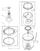 Agitator, basket and tub
