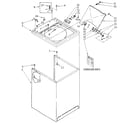 Kenmore 11082427620 top and cabinet diagram