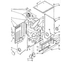 Kenmore 11088675110 dryer cabinet and motor diagram