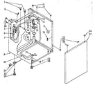 Kenmore 11088675110 washer cabinet diagram