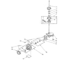Kenmore 11088675710 brake, clutch, gearcase, motor and pump diagram