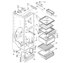 Kenmore 1068594613 refrigerator liner diagram