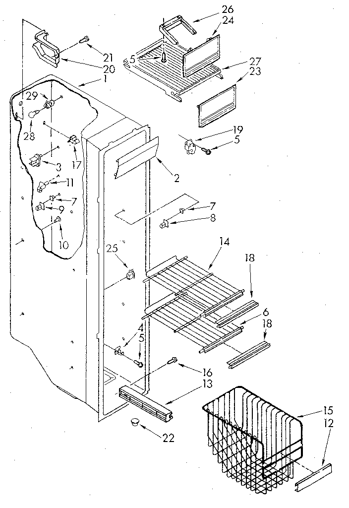 Freezer liner