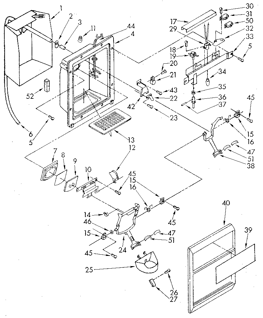 Dispenser front