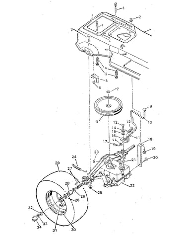 Rear drive half