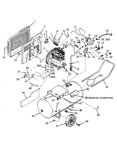 Air compressor (view from back)