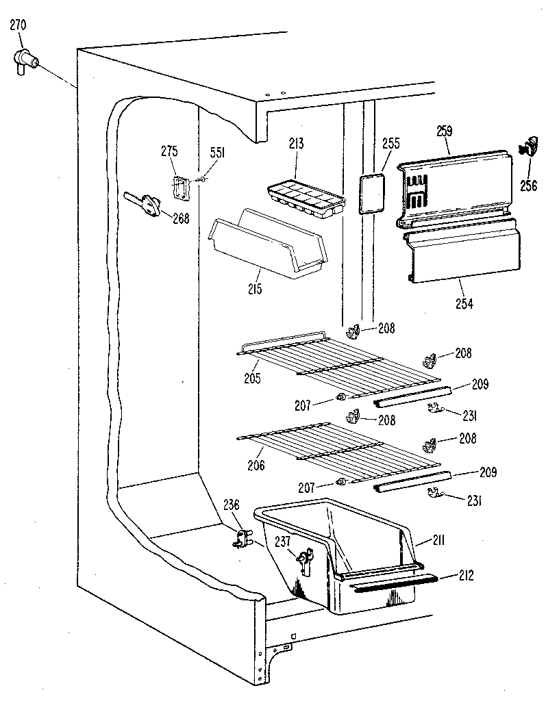 Freezer section