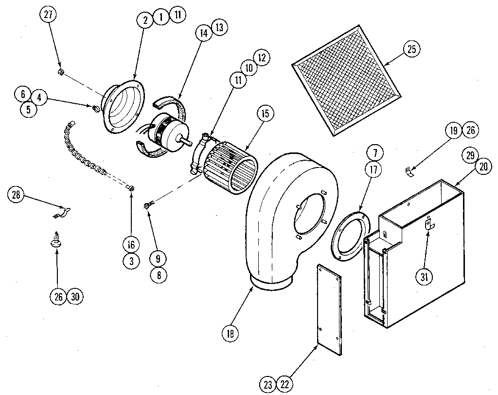 Blower plenum