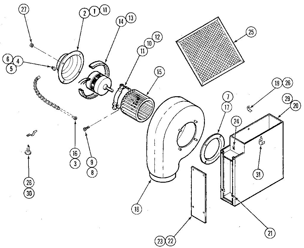 Blower plenum
