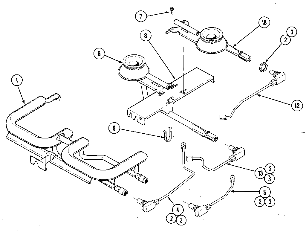 Burner/manifold assembly