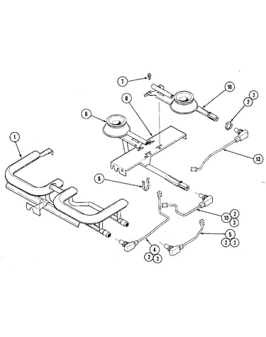 Burner/manifold assembly