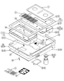 Top/burner box assembly