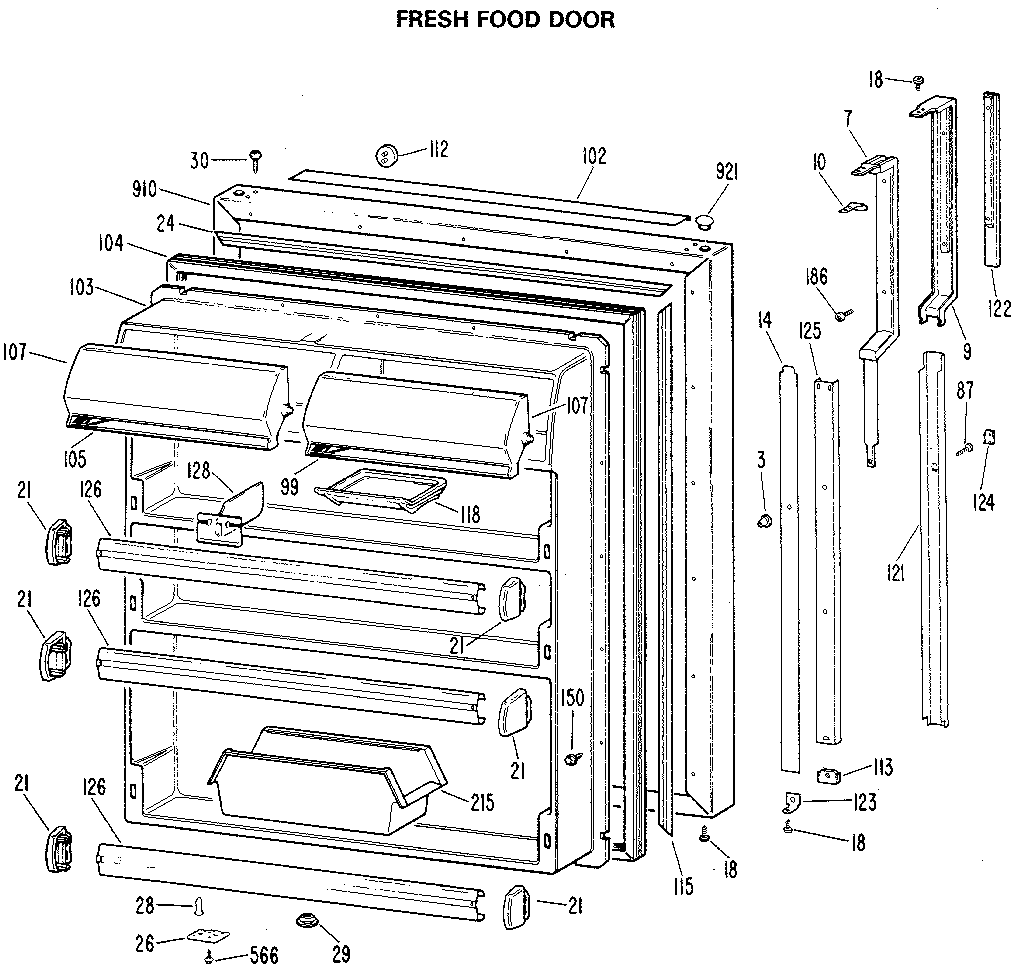 Fresh food door