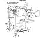 Kenmore 3638704612 cabinet parts diagram