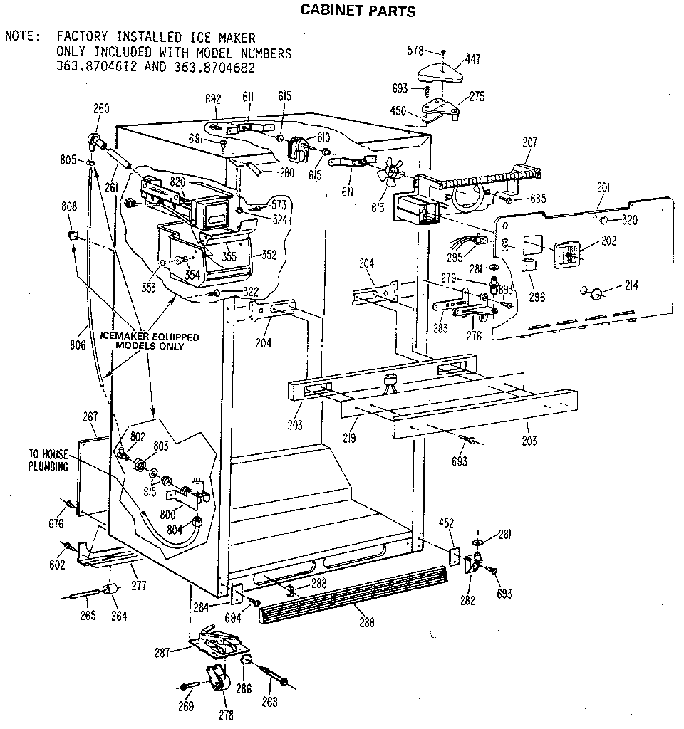 Cabinet parts