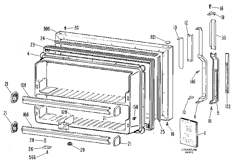 Freezer door