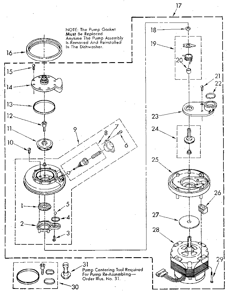 Pump and motor