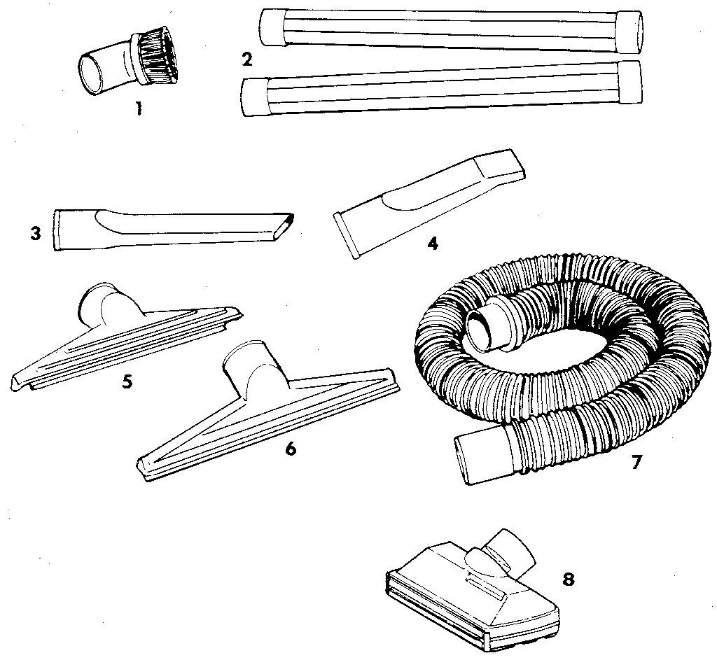2-1/2" diameter plastic accessories