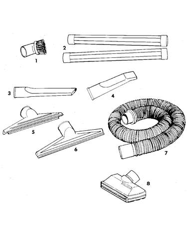 2-1/2" diameter plastic accessories