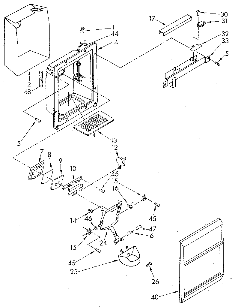 Dispenser front