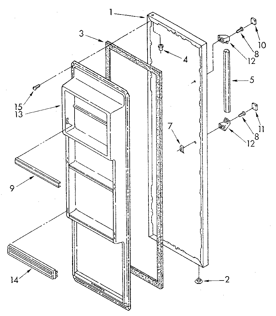 Refrigerator door