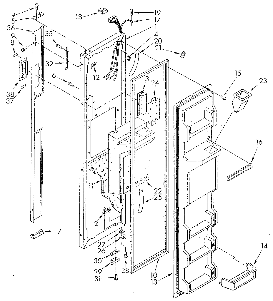 Freezer door