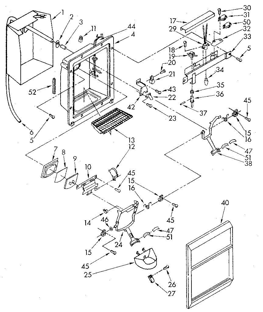 Dispenser front