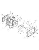 Oven door section