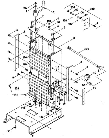 Frame, side rails & base plate