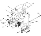 Craftsman 306233811 shroud/deflector & motor diagram